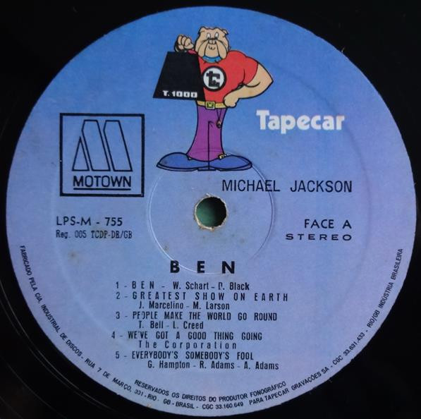 Michael Jackson - Ben | Tapecar (LPS-M-755) - 3
