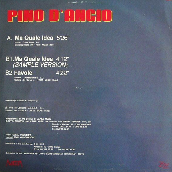 Pino D'Angiò - Ma Quale Idea (Club Mix) | CIM (78677) - 2
