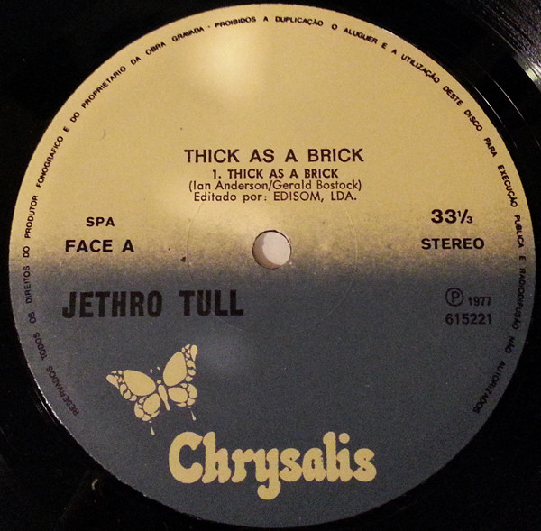 Jethro Tull - Thick As A Brick | Chrysalis (615221) - 4