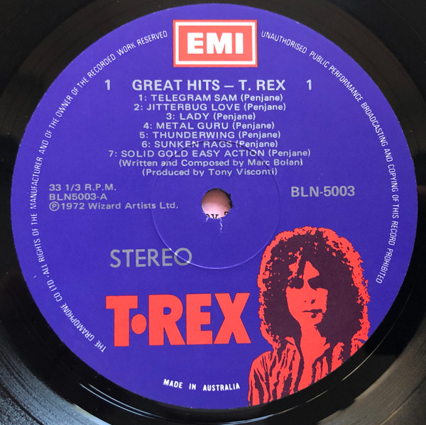 T. Rex - Great Hits | T. REX (BLN. 5003) - 4 T. Rex - Great Hits | T. REX (BLN. 5003) - 4