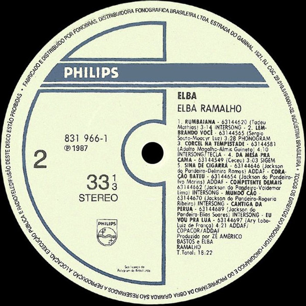Elba Ramalho - Elba | Philips (831 966-1) - 4