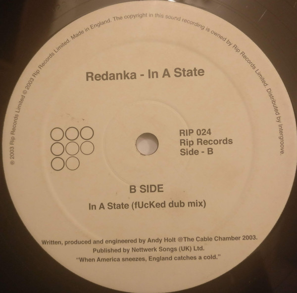 Redanka - In A State | Rip Records (RIP 024) - 2