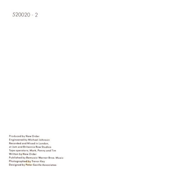 New Order - Low-life | London Records (520020 - 2) - 4 New Order - Low-life | London Records (520020 - 2) - 4