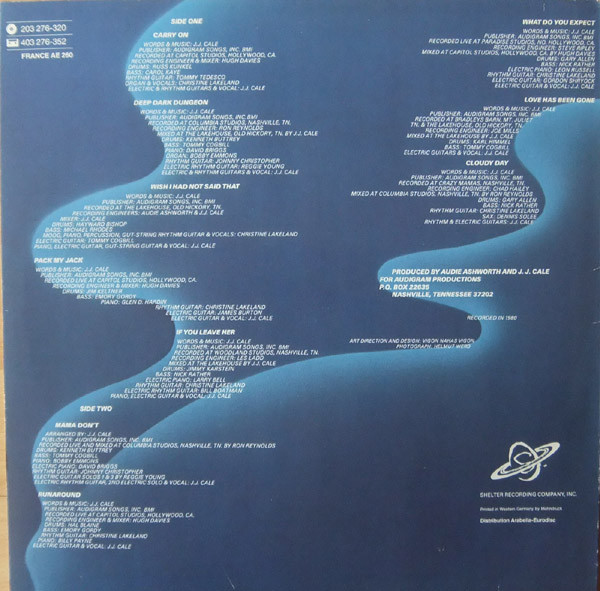 J.J. Cale - Shades | Shelter Records (203 276) - 2