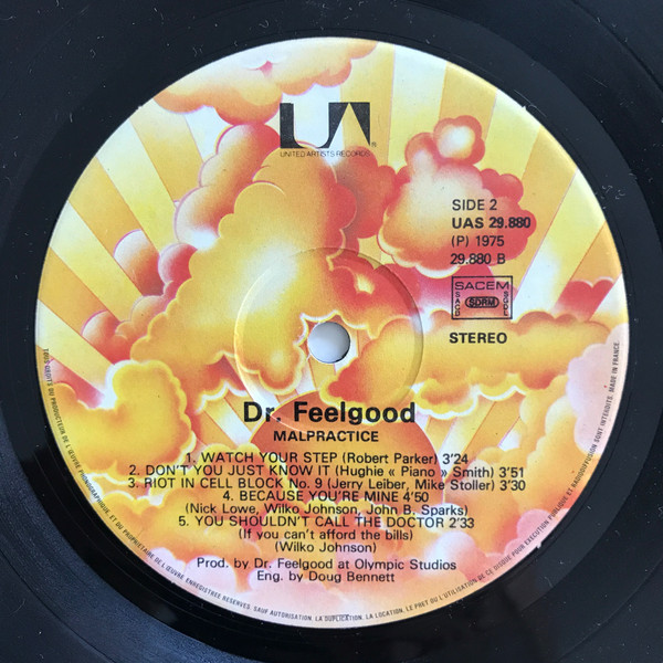 Dr. Feelgood - Malpractice | United Artists Records (UAS 29880) - 4 Dr. Feelgood - Malpractice | United Artists Records (UAS 29880) - 4