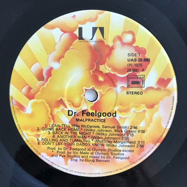 Dr. Feelgood - Malpractice | United Artists Records (UAS 29880) - 3 Dr. Feelgood - Malpractice | United Artists Records (UAS 29880) - 3
