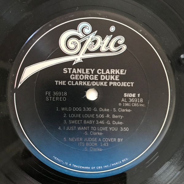 Stanley Clarke/George Duke - The Clarke / Duke Project | Epic (FE 36918) - 3 Stanley Clarke/George Duke - The Clarke / Duke Project | Epic (FE 36918) - 3