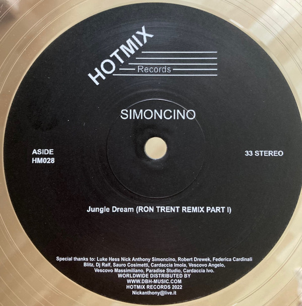 Simoncino - Jungle Dream (Ron Trent Remixes) | HotMix Records (HM028)