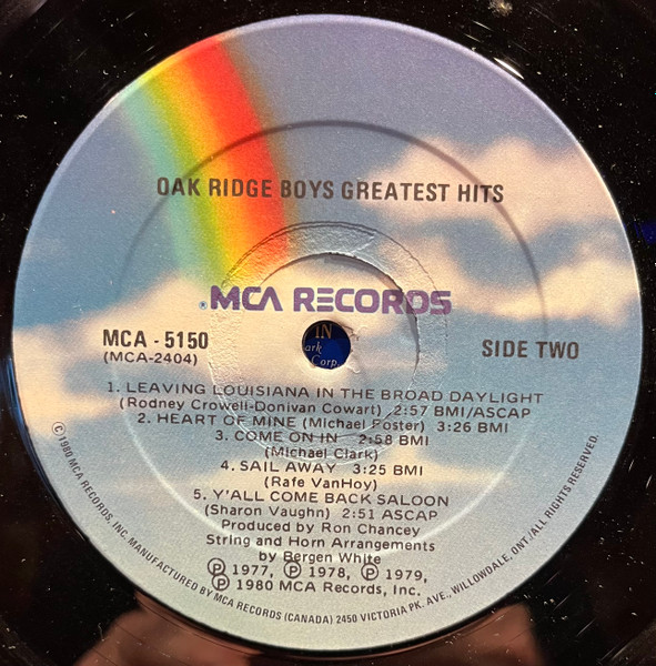 The Oak Ridge Boys - Greatest Hits | MCA Records (MCA-5150) - 4 The Oak Ridge Boys - Greatest Hits | MCA Records (MCA-5150) - 4