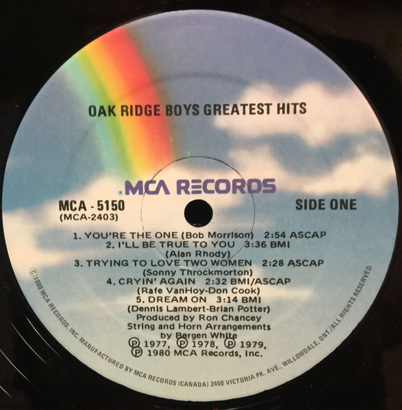 The Oak Ridge Boys - Greatest Hits | MCA Records (MCA-5150) - 3 The Oak Ridge Boys - Greatest Hits | MCA Records (MCA-5150) - 3