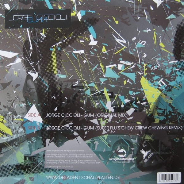 Jorge Ciccioli - Gum | Dekadent Schallplatten (DKDNT 007) - 2 Jorge Ciccioli - Gum | Dekadent Schallplatten (DKDNT 007) - 2