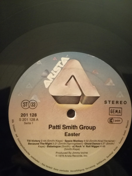 Patti Smith Group - Easter | Arista (201 128) - 3
