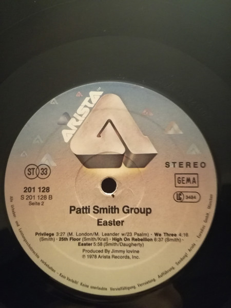 Patti Smith Group - Easter | Arista (201 128) - 4