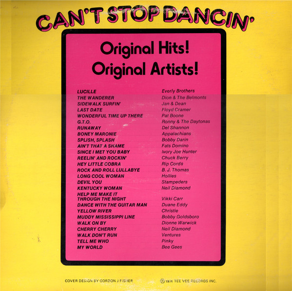 Various - Can't Stop Dancin' | Tee Vee Records Inc. (TA-1013) - main Various - Can't Stop Dancin' | Tee Vee Records Inc. (TA-1013) - main