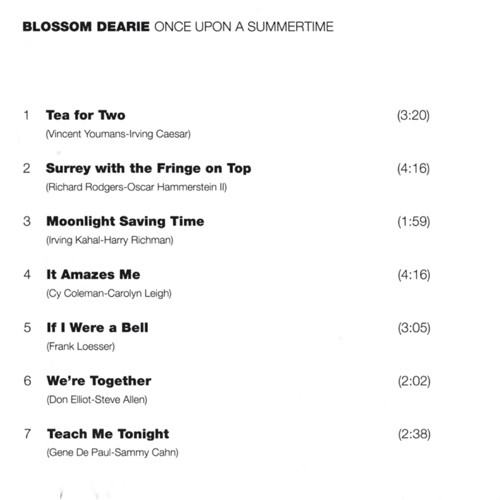 Blossom Dearie - Once Upon A Summertime | Verve Records (517 223-2) - 4