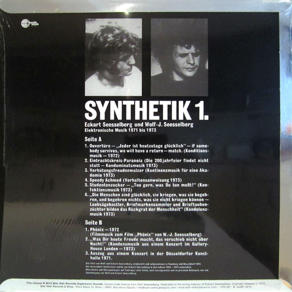 Seesselberg - Synthetik 1 | Wah Wah Records (LPS126) - 2