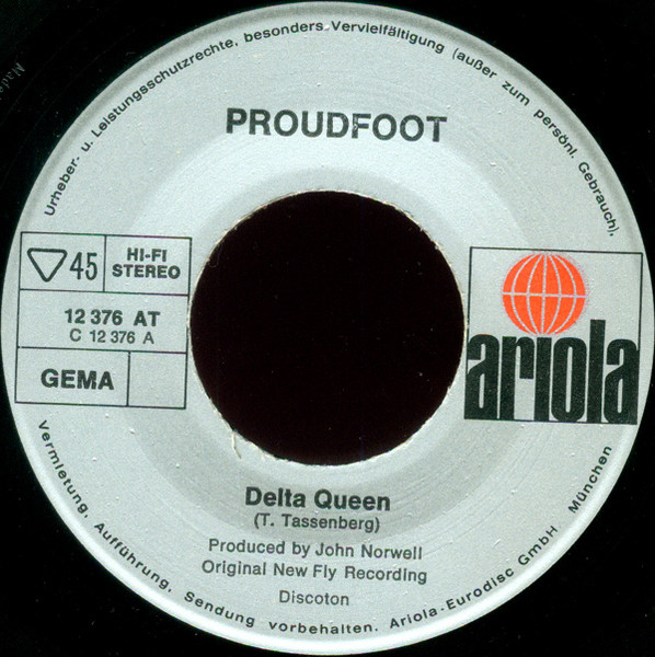 Proudfoot - Delta Queen | Ariola (12 376 AT) - 3