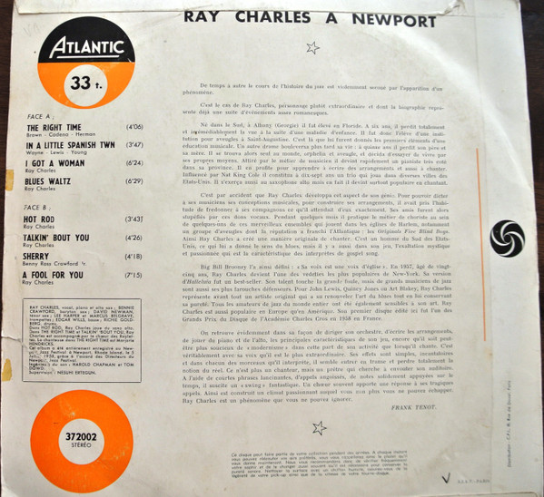 Ray Charles - Ray Charles A Newport | Atlantic (372002) - 2