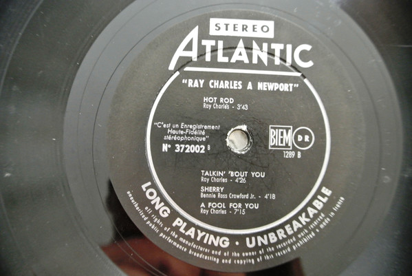 Ray Charles - Ray Charles A Newport | Atlantic (372002) - 4