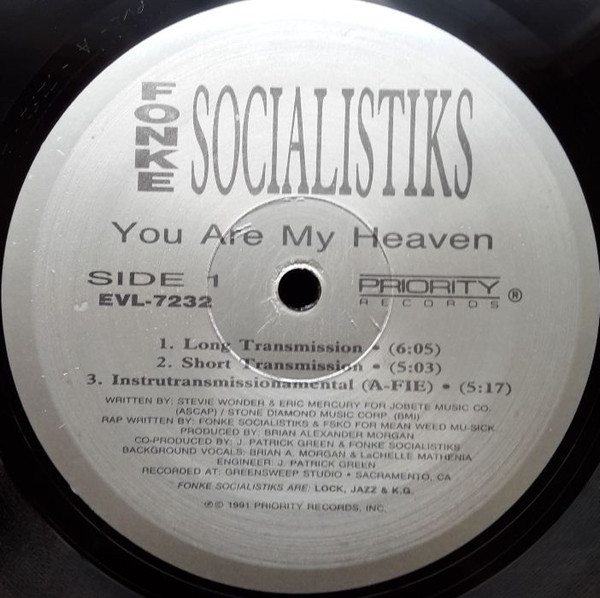 Fonke Socialistiks - You Are My Heaven | Priority Records (EVL-7232) - 3