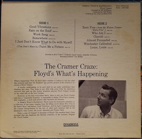 Floyd Cramer - Here's What's Happening! | RCA Victor (LSP-3746) - 2 Floyd Cramer - Here's What's Happening! | RCA Victor (LSP-3746) - 2