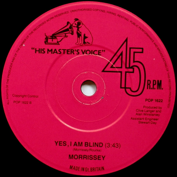 Morrissey - Ouija Board, Ouija Board | His Master's Voice (POP 1622) - 4