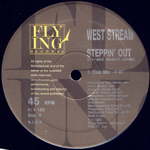 West Stream - Steppin' Out | Flying Records (FLY 183) - 2 West Stream - Steppin' Out | Flying Records (FLY 183) - 2