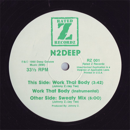 N2DEEP - Work That Body | Rated Z Recordz (RZ 001) - 3