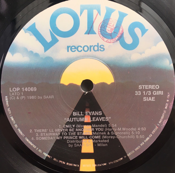 Bill Evans - Autumn Leaves | Lotus (LOP 14.069) - 3 Bill Evans - Autumn Leaves | Lotus (LOP 14.069) - 3