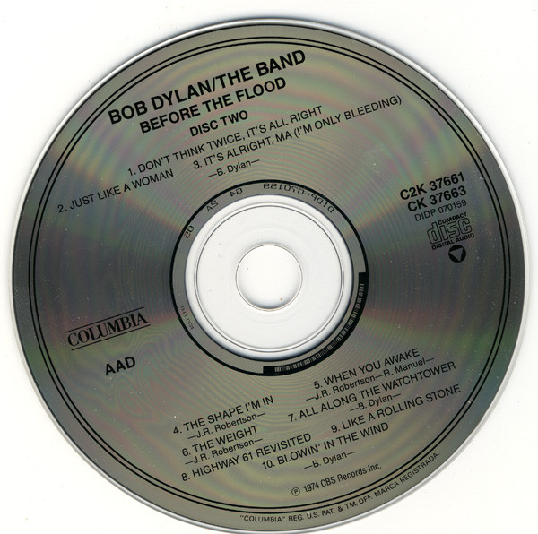 Bob Dylan / The Band - Before The Flood (2CD) [CD] | Columbia (C2K 37661) - 4
