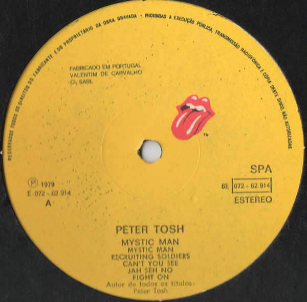 Peter Tosh - Mystic Man | Rolling Stones Records (8E 072-62914) - 4 Peter Tosh - Mystic Man | Rolling Stones Records (8E 072-62914) - 4