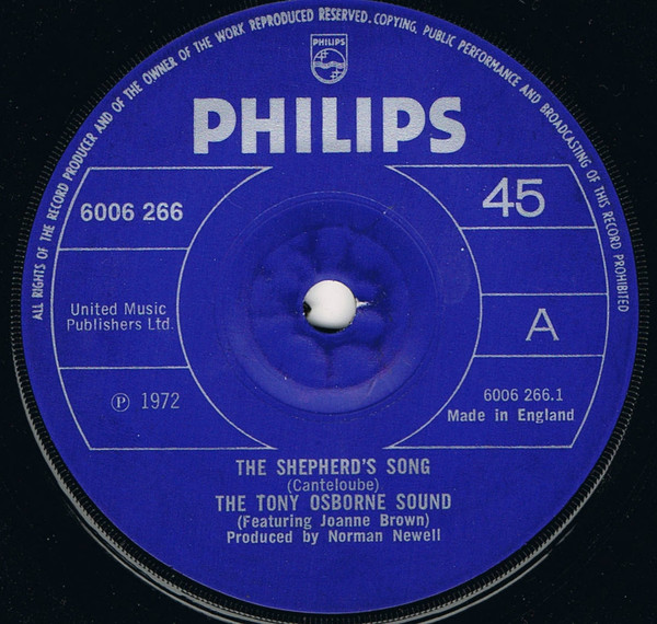 The Tony Osborne Sound - The Shepherd's Song | Philips (6006 266) - main