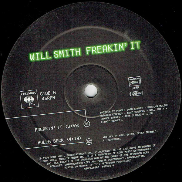 Will Smith - Freakin' It | Columbia (COL 668569 6) - 3 Will Smith - Freakin' It | Columbia (COL 668569 6) - 3