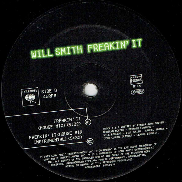 Will Smith - Freakin' It | Columbia (COL 668569 6) - 4 Will Smith - Freakin' It | Columbia (COL 668569 6) - 4
