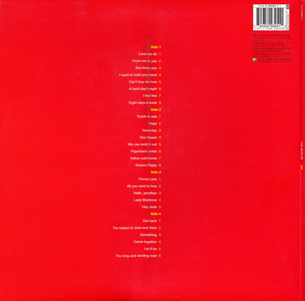The Beatles - 1 | Apple Records (7243 5 29325 1 1) - 2
