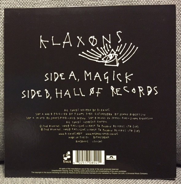 Klaxons - Magick | Rinse (RINSE001S) - 4