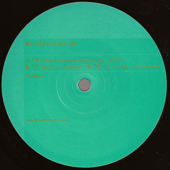 Luciano - Capricciosa EP | Bruchstuecke (Bruchstuecke 09) - main