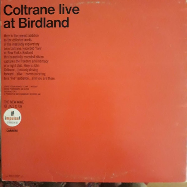 John Coltrane - Live At Birdland | Impulse! (AS-50) - 4