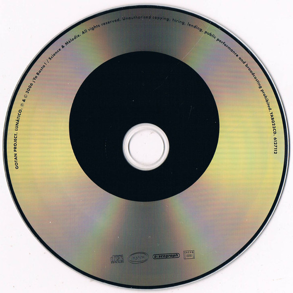 Gotan Project - Lunático | ¡Ya Basta! (YAB023CD) - 4 Gotan Project - Lunático | ¡Ya Basta! (YAB023CD) - 4