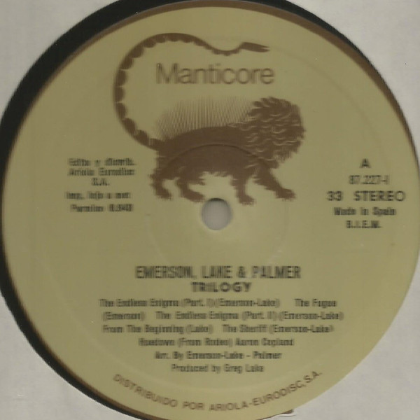 Emerson, Lake & Palmer - Trilogy | Manticore (87.227-I) - 4