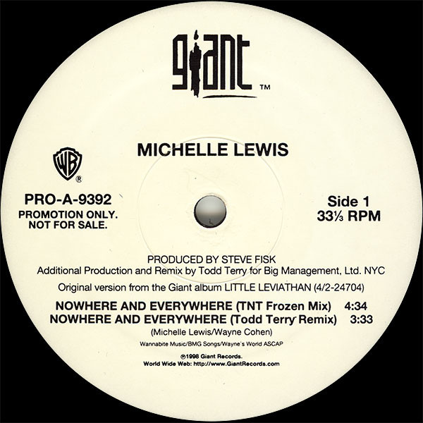 Michelle Lewis - Nowhere And Everywhere | Giant Records (PRO A 9392) - 2 Michelle Lewis - Nowhere And Everywhere | Giant Records (PRO A 9392) - 2