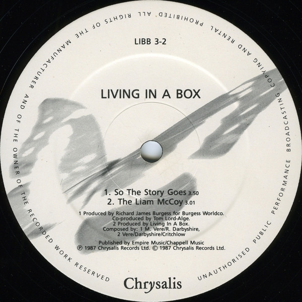 Living In A Box - Living In A Box (The Bootleg Mix) | Chrysalis (LIBB 3) - 3