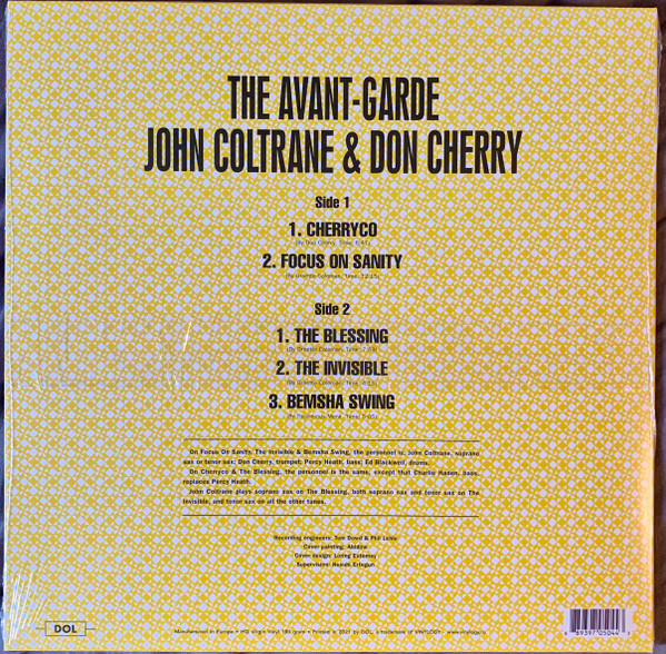 John Coltrane & Don Cherry - The Avant-Garde | DOL (DOL861HF) - 2