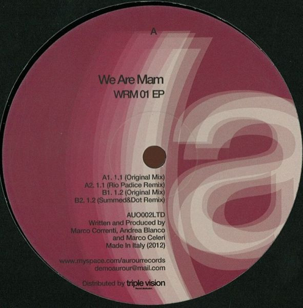 We Are Mam - WRM 01 EP | Aurour Records (AUO002LTD)