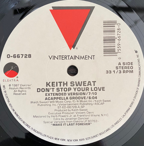 Keith Sweat - Don't Stop Your Love | Vintertainment (0-66728)