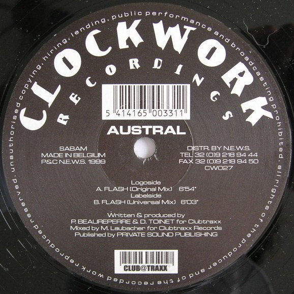 Austral - Flash | Clockwork Recordings (CW027) - 3
