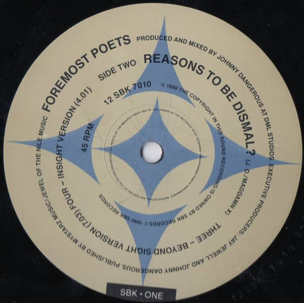 Foremost Poets - Reasons To Be Dismal ? | SBK Records (12SBK 7010) - 3 Foremost Poets - Reasons To Be Dismal ? | SBK Records (12SBK 7010) - 3