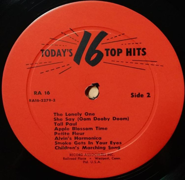 Unknown Artist - Today's 16 Top Hits | Record Associates (RA 16) - 3 Unknown Artist - Today's 16 Top Hits | Record Associates (RA 16) - 3