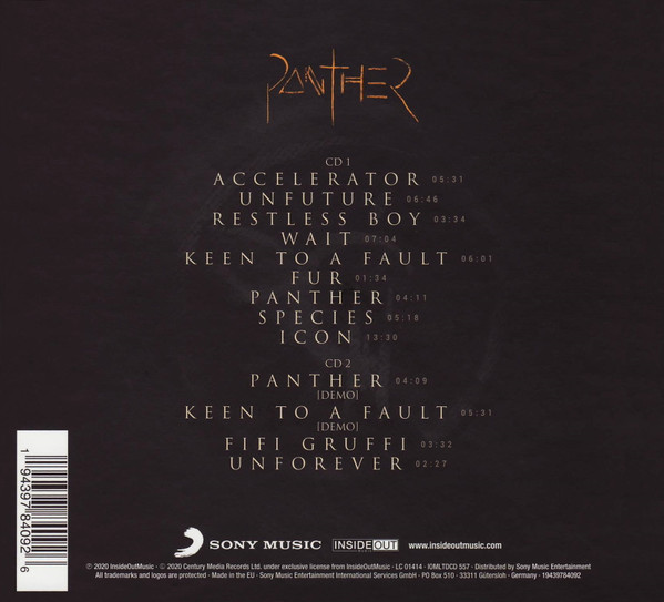 Pain Of Salvation - Panther | Inside Out Music (IOMLTDCD 557) - 3