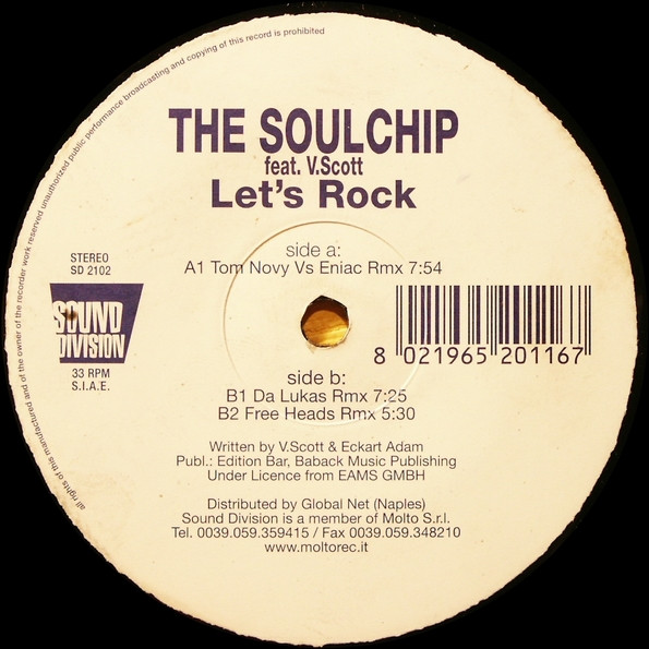 The Soulchip Feat. V. Scott - Let's Rock | Sound Division (SD 2102) - 2